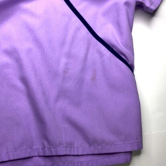 Cherokee Workwear Authentic Scrubs Scrub Top, Short Sleeve Lavender, Size (XS) - Picture 4 of 7